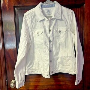 Women's white cotton jacket